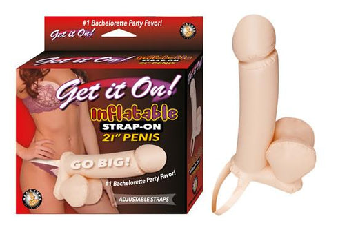 Get It On Inflatable 21in Strap-On